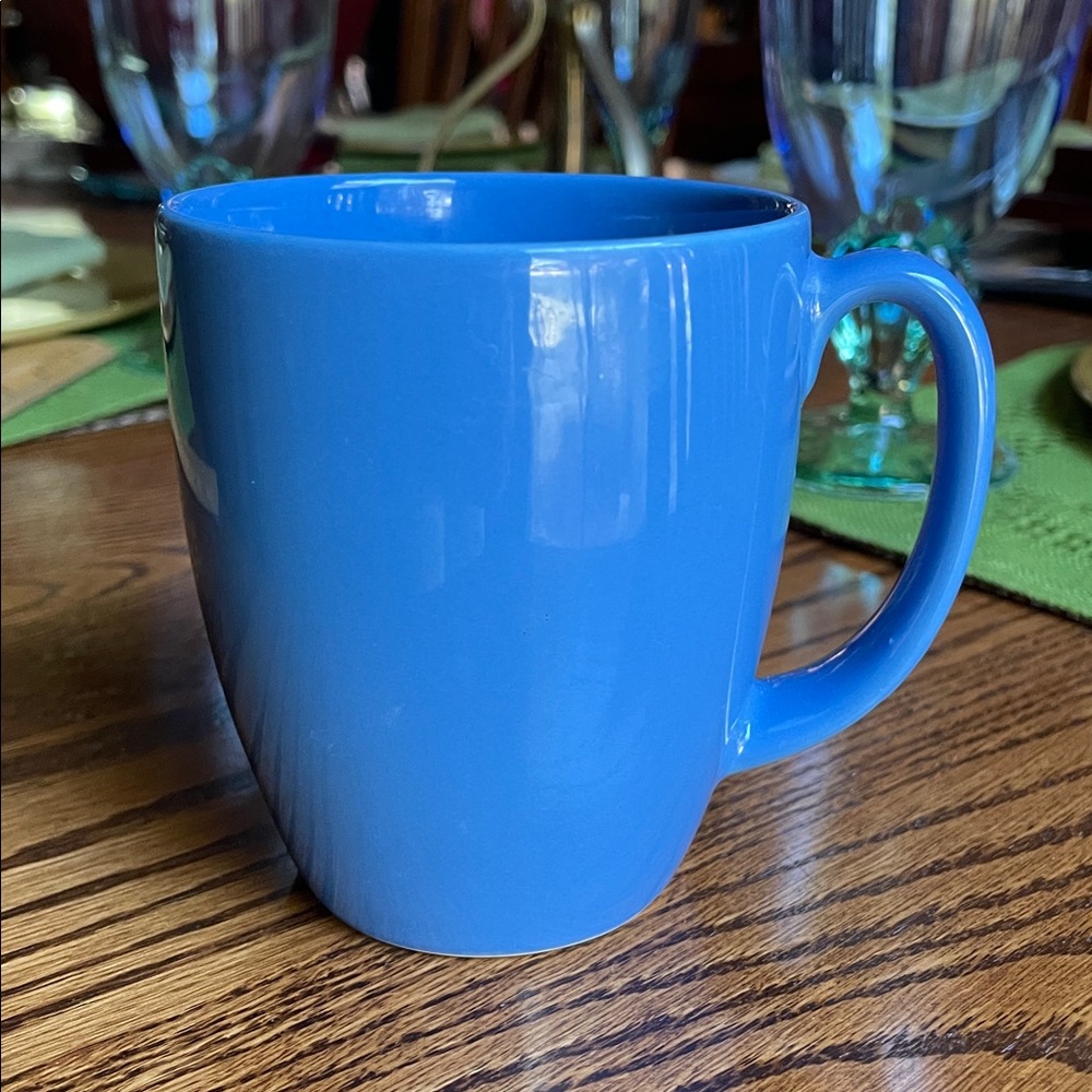 Corelle Secret Garden Coffee Cup - Solid Blue Pattern